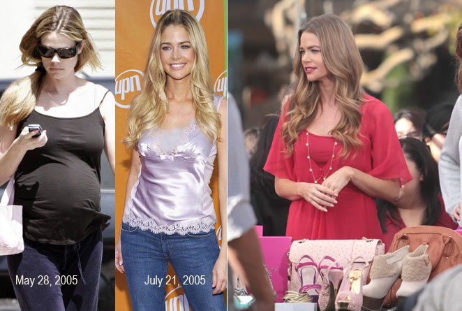 Denise Richards pregnant: before and after