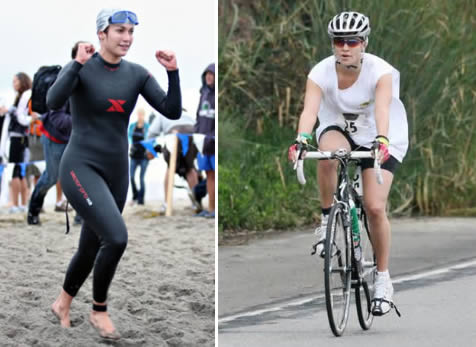Celebrity exercises: Jennifer Lopez triathlon