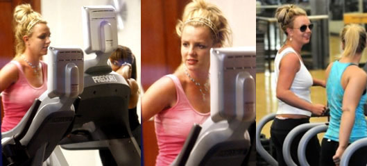 Celebrity exercises: Britney Spears