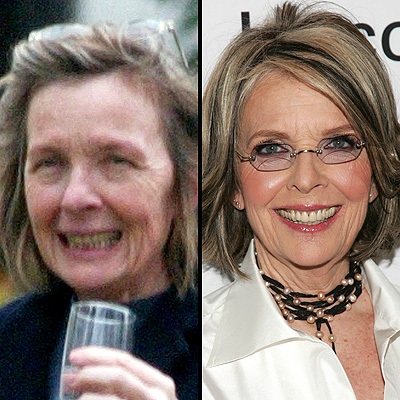 Celebrity with no makeup: Diane Keaton without makeup