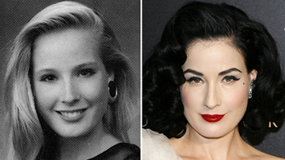 Celebrity busted: Dita Von Teese young