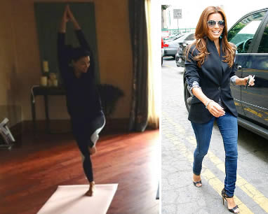 Celebrity exercises for Weight Loss: Eva Longoria