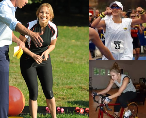 Celebrity exercises: Jennifer Lopez running