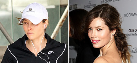 Celebrity with no makeup: Jessica Biel without makeup