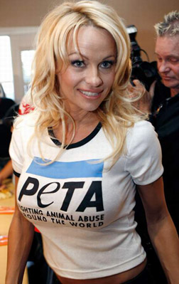 Celebrity diet: Pamela Anderson - vegetarian diet and PETA