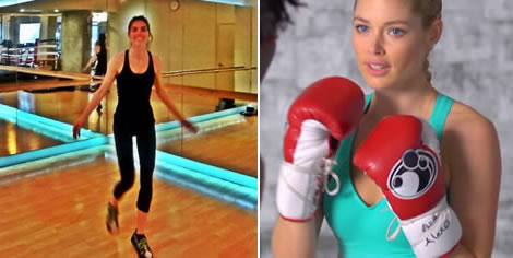 Model exercises: Victoria's Secret Angels workout