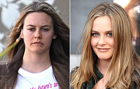 Celebrity with no makeup: Alicia Silverstone without makeup