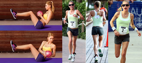 Celebrity exercise: Anna Kournikova