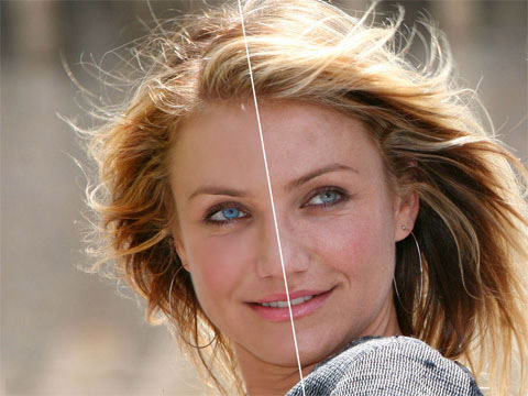Celebrity busted: Cameron Diaz busted with Photoshop