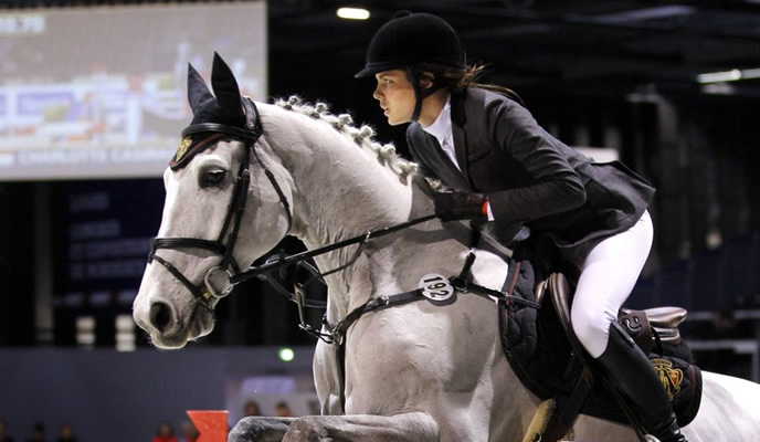 Celebrity exercise: Princess Charlotte Casiraghi horse