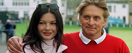 Celebrity exercise: Catherine Zeta-Jones and Michael Douglas playing Golf