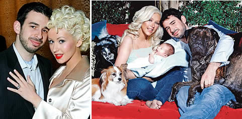 Celebrities: Christina Aguilera and Jordan Bratman