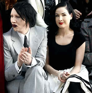 Celebrities: Dita Von Teese and Marilyn Manson