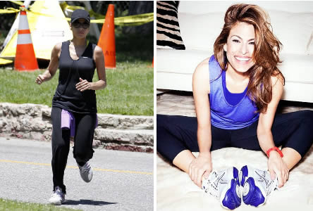 Celebrity exercises: Eva Mendes