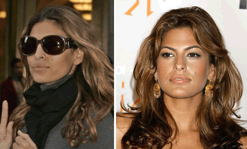 Celebrity hairstyle: Eva Mendes hairstyle