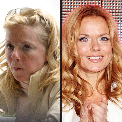 Celebrity with no makeup: Geri Halliwell without makeup