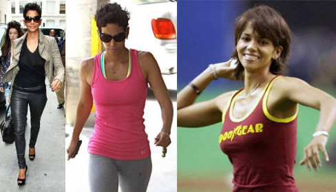 Celebrity exercises: Halle Berry