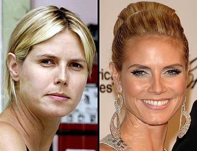 Celebrity with no makeup: Heidi Klum without makeup