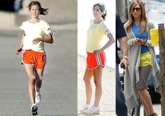 Celebrity exercise: Jennifer Aniston