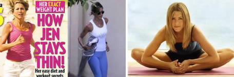 Celebrity exercises: Jennifer Aniston Yoga