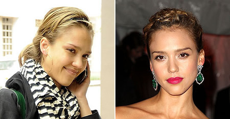 Celebrity with no makeup: Jessica Alba without makeup
