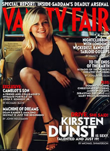 Celebrity exercises: Kirsten Dunst Vanity Fair