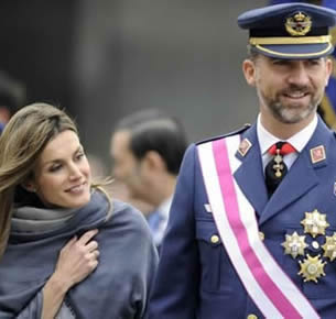 Famous princess: Queen Letizia Ortiz and Prince Felipe de Borbón