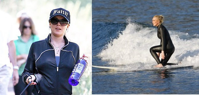 Celebrity exercise: Lindsay Lohan
