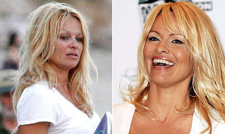 Celebrity with no makeup: Pamela Anderson without makeup