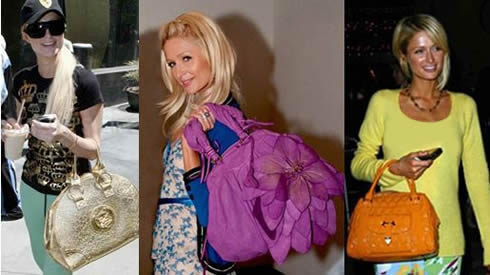 Celebrity Handbags: Paris Hilton handbags