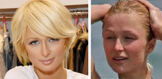 Celebrity makeup: Paris Hilton without makeup