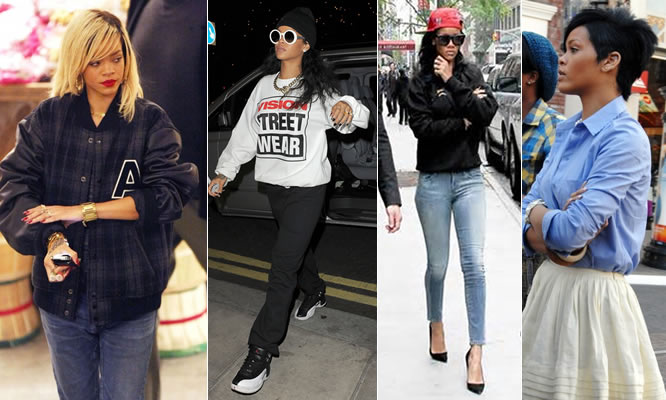 Celebrity style: Rihanna street style