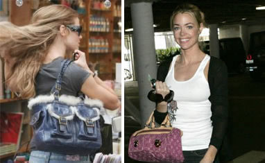 Celebrity Handbags: Denise Richards loves handbags