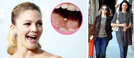 Celebrity diet: Drew Barrymore piercing