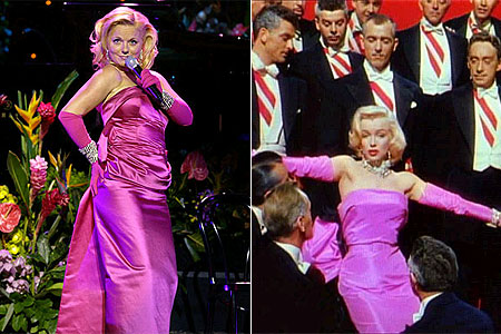 Celebrity imitating Marilyn Monroe: Geri Halliwell